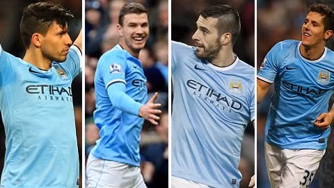 Hàng công "siêu khủng" của Man City