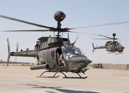 Trực thăng trinh sát vũ trang Bell OH-58F Kiowa Warriors. Ảnh: forums.eagle.ru