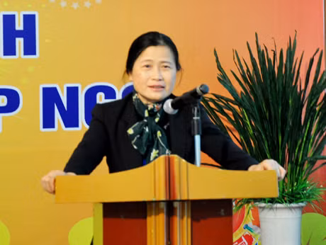 đồng chí Đỗ Thị Hoàng, Phó Bí thư Thường trực Tỉnh ủy, Trưởng Đoàn ĐBQH tỉnh
