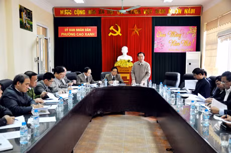 Đồng chí Đỗ Thông, Uỷ viên Ban Thường vụ Tỉnh uỷ, Phó Chủ tịch Thường trực UBND tỉnh phát biểu tại buổi giám sát.