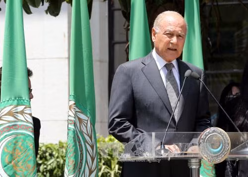 Tổng thư ký Liên đoàn Arab Ahmed Abul Gheit tại một sự kiện ở Cairo ngày 4/5. Ảnh: AFP/TTXVN