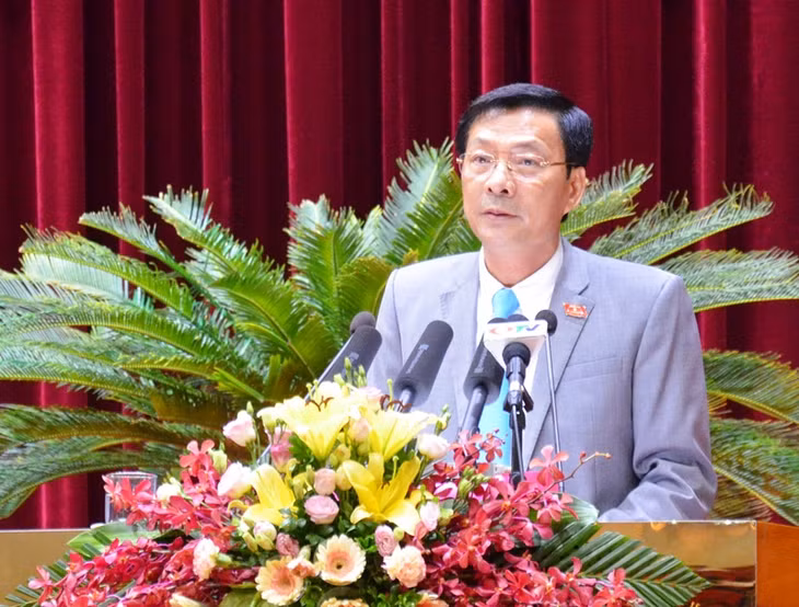Đồng chí Nguyễn Văn Đọc, Bí thư Tỉnh ủy, Chủ tịch HĐND tỉnh phát biểu bế mạc 