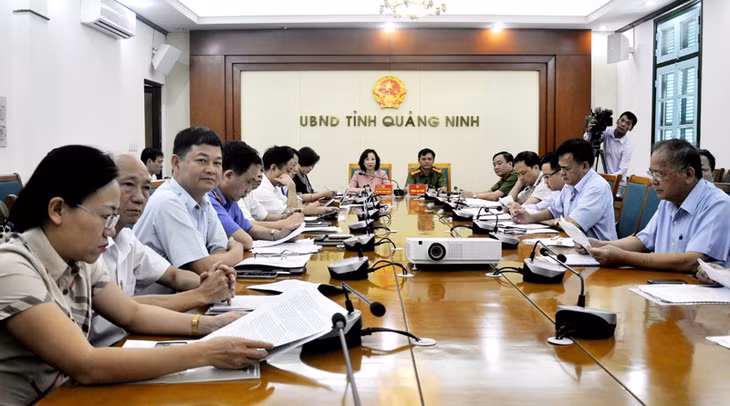 Quang cảnh đại biểu dự Hội nghị tại điểm cầu Quảng Ninh