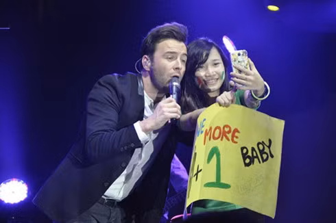Năm 2014, Shane Filan từng đến Việt Nam biểu diễn. (Ảnh: Vietnamnet)