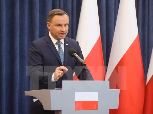 Tổng thống Ba Lan Andrzej Duda. (Ảnh: EPA/TTXVN)