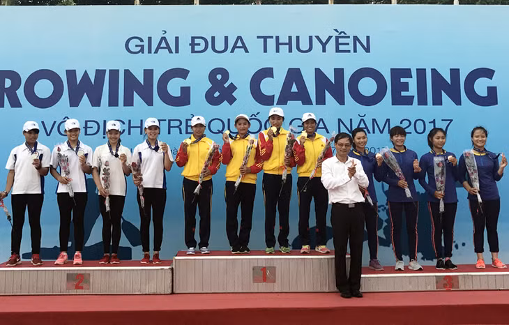 Các VĐV của Quảng Ninh nhận HCV 