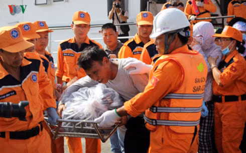 Sau tai nạn, cả 9 thủy thủ trên tàu Hải Thành 26-BLC đều tử vong.
