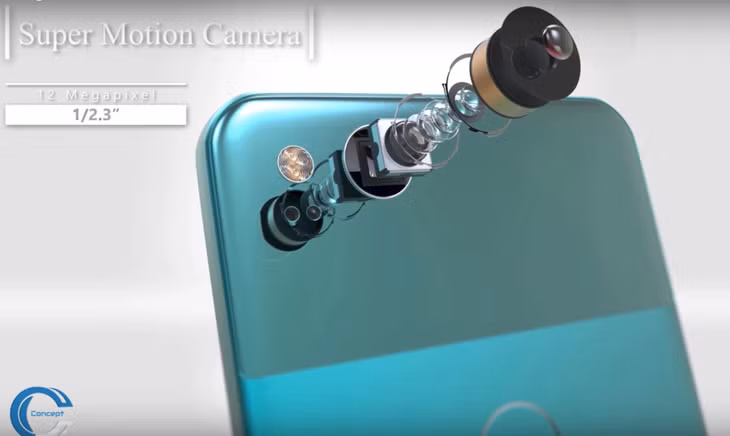 Camera sau 12 MP với kích thước cảm biến 1/2.3 inch. Chiếc Pixel đời đầu vốn được đánh giá rất cao về camera khi điểm số DxO Mark chỉ sau HTC U11 và hơn cả Galaxy S8.