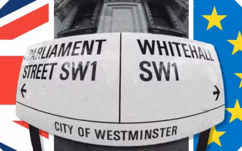 Anh và EU bước vào vòng 2 cuộc đàm phán Brexit trong ngày hôm nay (17/7). Ảnh: FT Montage.