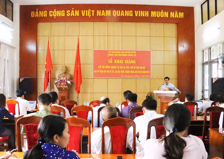 Quang cảnh lớp học bồi dưỡng