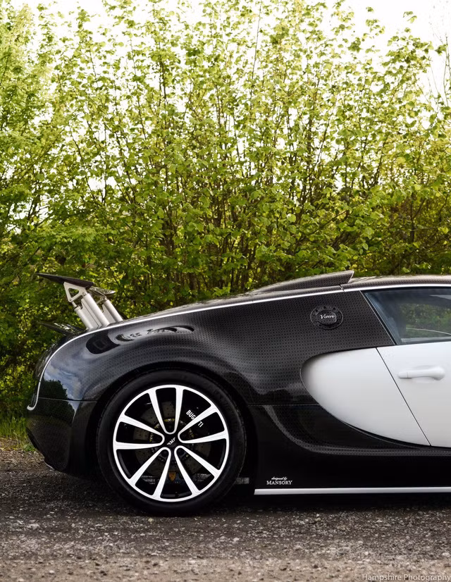 Chưa hết, chiếc Bugatti Veyron còn được hãng Mansory bổ sung bộ vành 