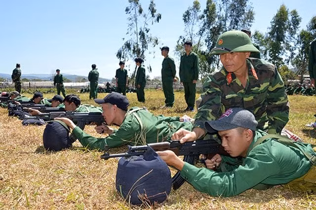 Trên thao trường. (Ảnh minh họa: N.N)
