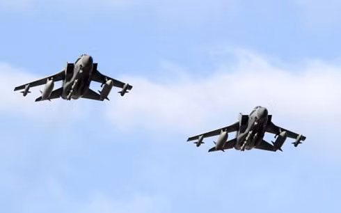 Máy bay chiến đấu RAF Typhoons. (Ảnh: Photo Stock)
