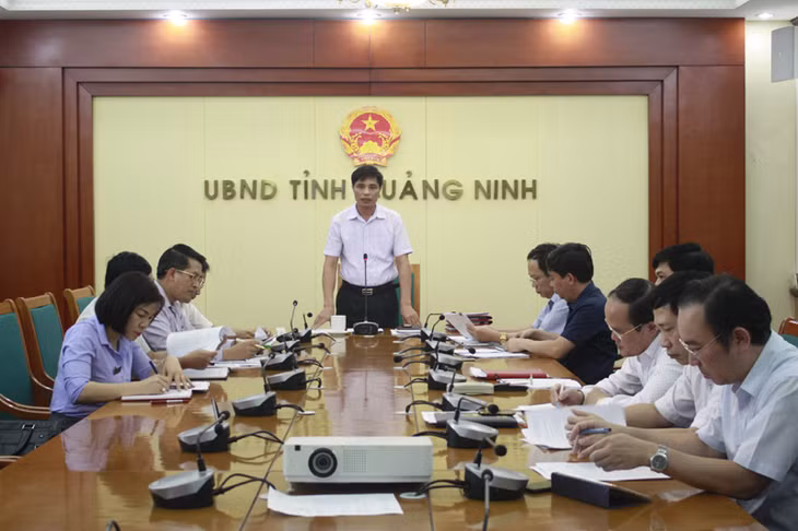 Đồng chí Vũ Văn Diện, Phó Chủ tịch UBND tỉnh kết luận cuộc họp