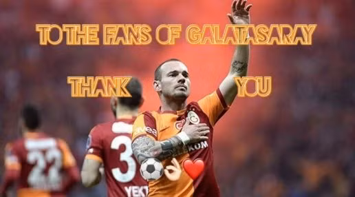  Trên trang cá nhân của mình, Sneijder đã thông báo chia tay Galatasaray