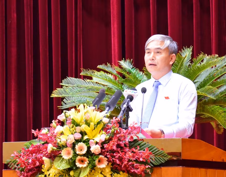 ĐB Vũ Anh Tuấn, Tổ Hạ Long phát biểu.