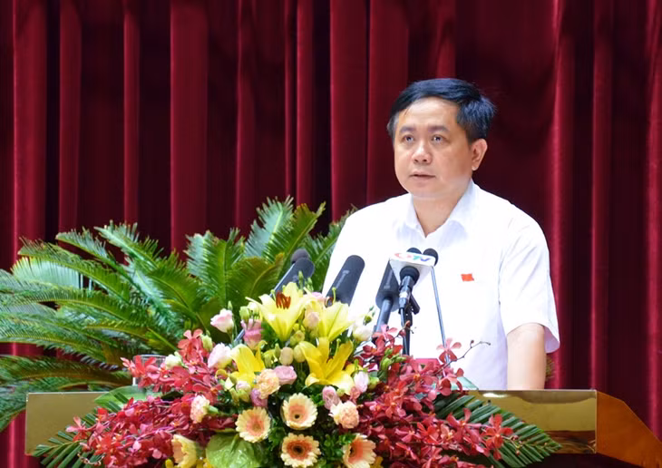 ĐB Mai Vũ Tuấn, Tổ Bình Liêu phát biểu.