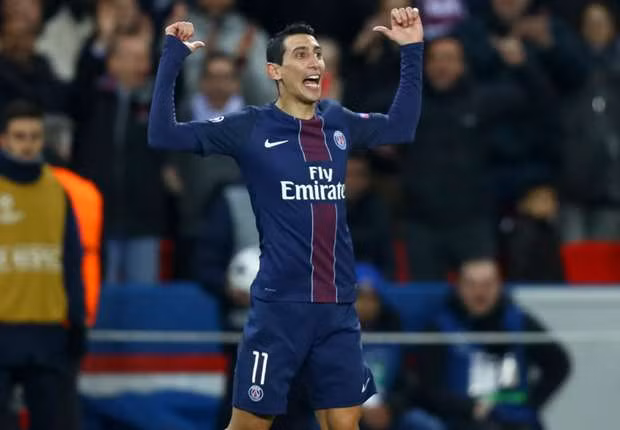  Di Maria trong màu áo PSG.