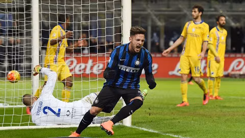 Hậu vệ D’Ambrosio mở tỷ số trong chiến thắng của Inter trước Sampdoria