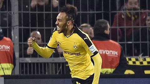Aubameyang ghi bàn thắng ấn định kết quả 3-1 cho Dortmund