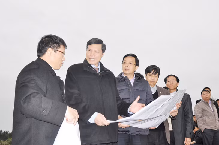 Chủ tịch UBND tỉnh Nguyễn Đức Long kiểm tra việc triển khai quy hoạch chung xây dựng Khu phức hợp đô thị, công nghệ công nghệ cao trên tại xã Sông Khoai 