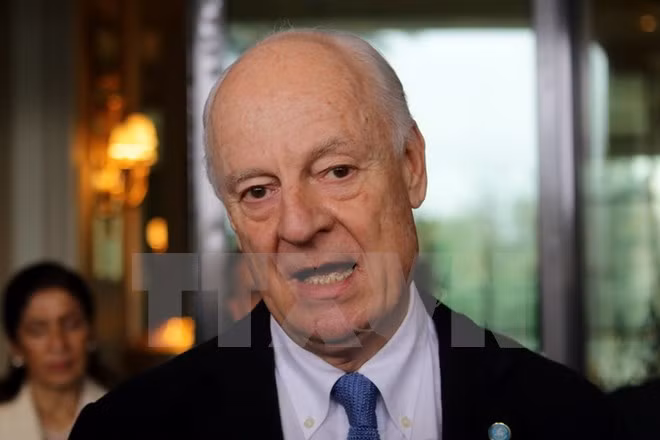 Đặc phái viên Liên hợp quốc về Syria Staffan de Mistura. (Ảnh: AFP/TTXVN)