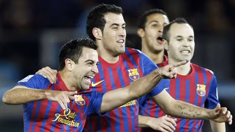 Xavi, Iniesta và Busquets là những cầu thủ in đậm dấu ấn trong thành công của Barca