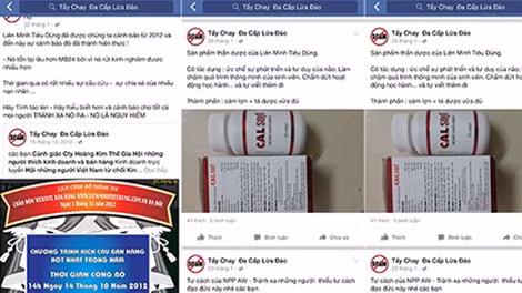 Những câu chuyện cảnh báo sinh viên trước bẫy đa cấp biến tướng trên page "Tẩy chay đa cấp lừa đảo". 