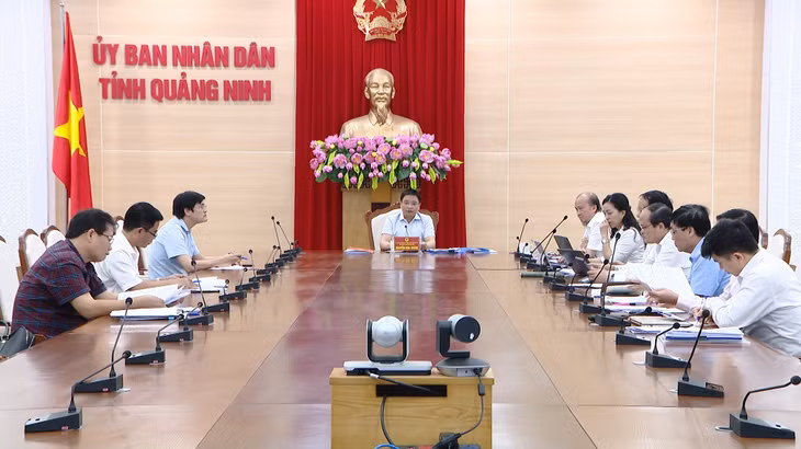 Đồng chí Nguyễn Văn Thắng, Chủ tịch UBND tỉnh chủ trì buổi làm việc