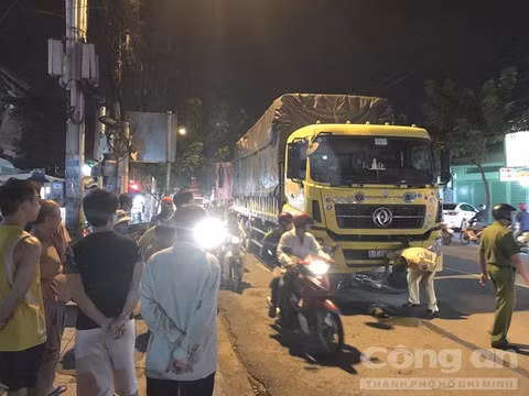 Hiện trường vụ tai nạn.