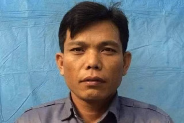 Đối tượng Ương tại cơ quan công an (Ảnh: CTV).