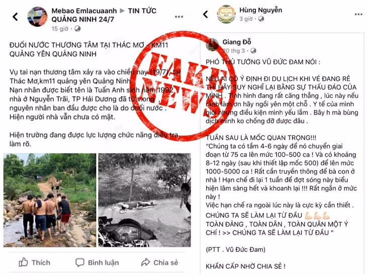 Tin giả bị xử lý theo quy định. 