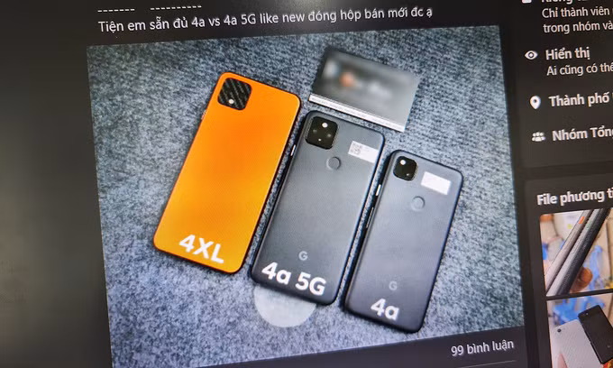 Pixel 4a (5G) được bán ở Việt Nam, trong khi còn sản phẩm còn chưa ra mắt.