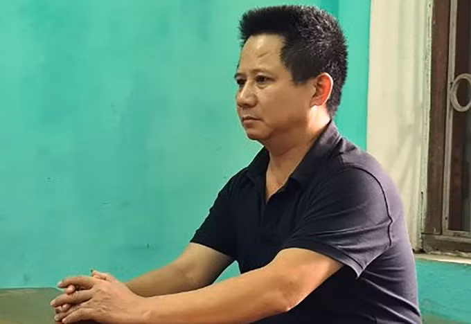 Nguyễn Văn Thiện tại cơ quan điều tra. Ảnh: VKSND Bắc Ninh.