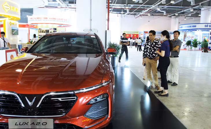 Khu vực trưng bày sản phẩm của Vingroup.