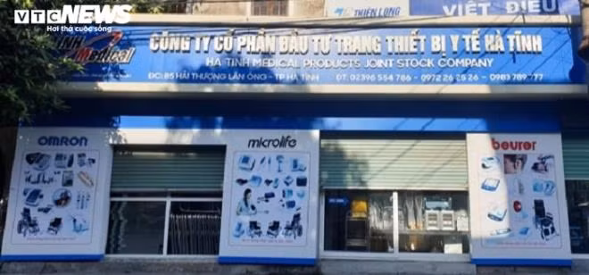 Trụ sở Công ty CP Đầu tư trang thiết bị y tế Hà Tĩnh.