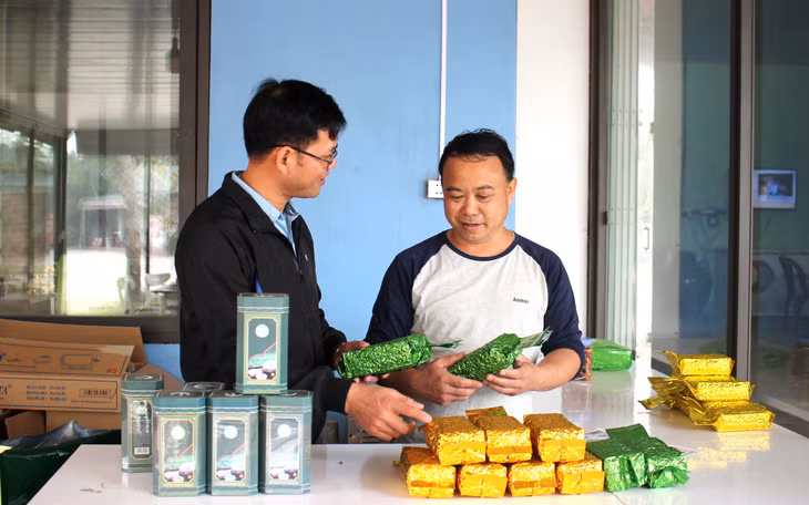 Với tinh thần đảng viên đi trước, những năm qua, Đảng viên Trần Sỹ Dũng (bên phải), thôn 8 (xã Quảng Long, huyện Hải Hà) đã không ngừng nỗ lực vượt khó vươn lên phát triển kinh tế, làm giàu cho bản thân và giúp đỡ nhiều bà con trên địa bàn thoát nghèo. 