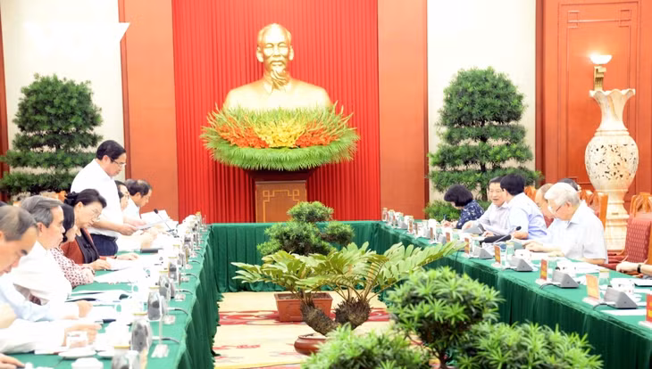 Tổng Bí thư, Chủ tịch nước Nguyễn Phú Trọng, chủ trì phiên họp tiểu ban văn kiện Đại hội XIII của Đảng ngày 11/9.