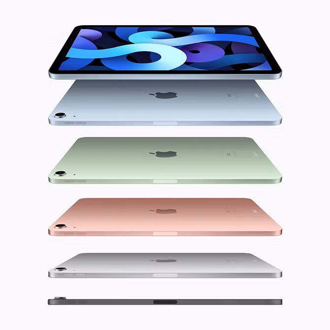 5 màu sắc của iPad Air 2020.