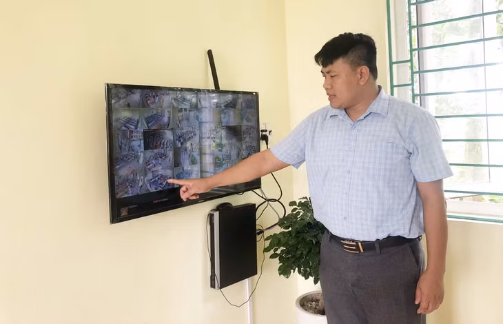 Hệ thống camera giám sát các lớp học tại Trường THCS Lê Hồng Phong.