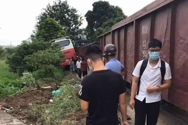 Hiện trường vụ tai nạn.