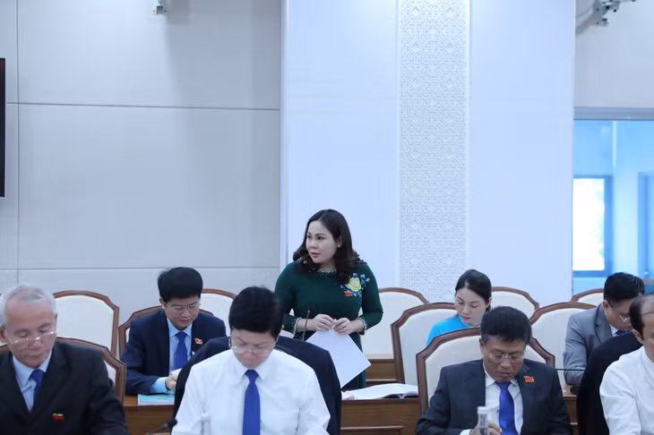 Đại biểu tổ thảo luận số 1 tham gia ý kiến vào các văn kiện.