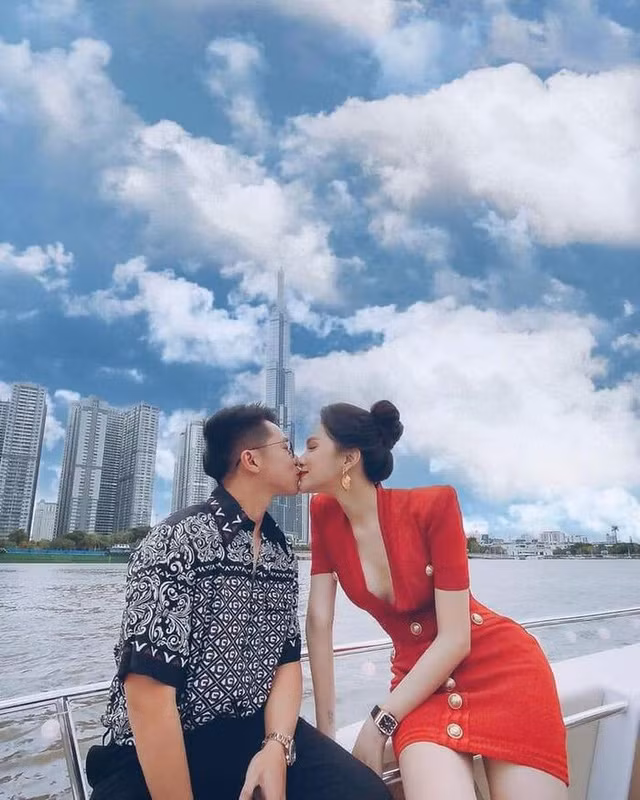 Hương Giang tình tứ bên bạn trai Matt Liu.