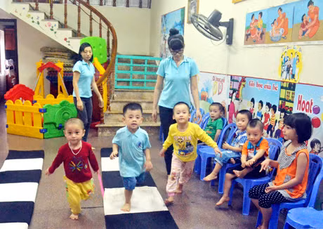 Hai năm nay, NLĐ ở lớp mầm non tư thục Vì ngày mai chưa được tham gia BHXH.
