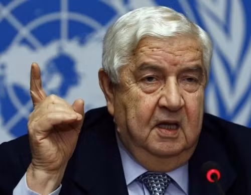 Ngoại trưởng Syria Walid al-Moualem. Ảnh: Reuters.