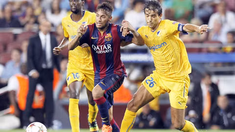 APOEL quá yếu để có thể ngăn cản Neymar và đồng đội giành chiến thắng