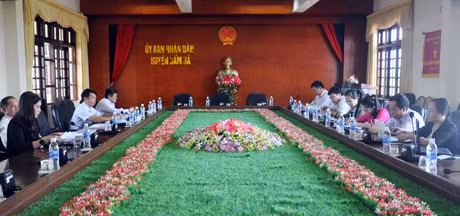 Quang cảnh buổi làm việc.