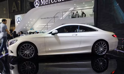 Mẫu xe coupe đang được trưng bày tại triển lãm Việt Nam Motorshow 2014.
