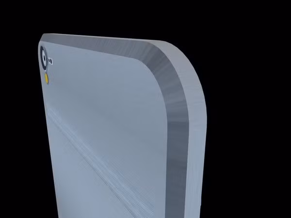 Samsung Galaxy S6 trong bản thiết kế này có vỏ kim loại nguyên khối...