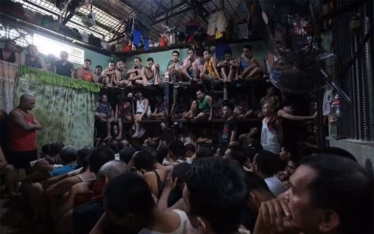 Nhà tù ở Philippines quá tải. Ảnh: Philstar.